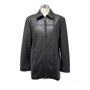 Danier Leather Jacket With Removable vest, Black Size 6-8 XS